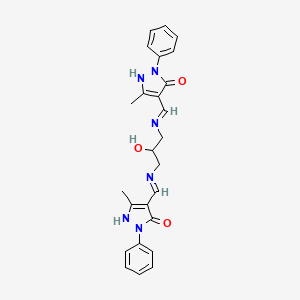 (4E,4'E)-4,4'-{(2-hydroxypropane-1,3-diyl)bis[imino(E)methylylidene]}bis(5-methyl-2-phenyl-2,4-dihydro-3H-pyrazol-3-one)