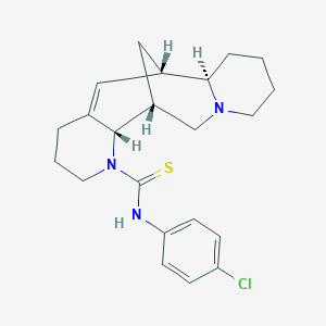 molecular formula C22H28ClN3S B10863034 N~3~-(4-Chlorophenyl)-3,15-diazatetracyclo[7.7.1.0~2,7~.0~10,15~]heptadec-7-ene-3-carbothioamide 