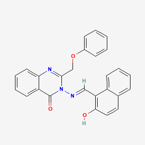 3-{[(E)-(2-hydroxynaphthalen-1-yl)methylidene]amino}-2-(phenoxymethyl)quinazolin-4(3H)-one