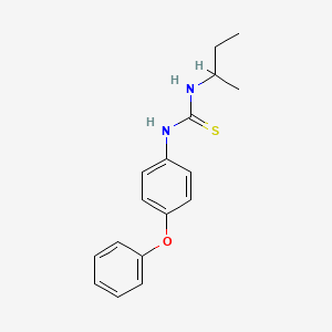 molecular formula C17H20N2OS B10863186 1-Butan-2-yl-3-(4-phenoxyphenyl)thiourea 