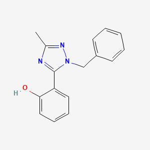 molecular formula C16H15N3O B10863191 2-(1-benzyl-3-methyl-1H-1,2,4-triazol-5-yl)phenol 