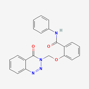 2-[(4-oxo-1,2,3-benzotriazin-3(4H)-yl)methoxy]-N-phenylbenzamide