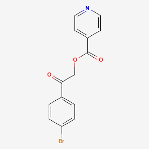 2-(4-Bromophenyl)-2-oxoethyl pyridine-4-carboxylate