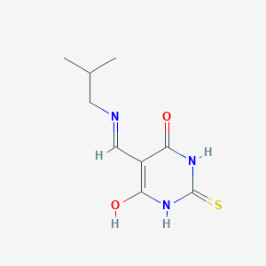 5-{[(2-methylpropyl)amino]methylidene}-2-thioxodihydropyrimidine-4,6(1H,5H)-dione