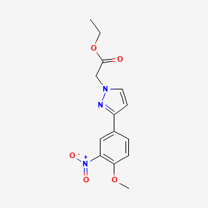 ethyl [3-(4-methoxy-3-nitrophenyl)-1H-pyrazol-1-yl]acetate