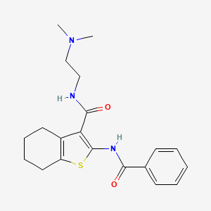 molecular formula C20H25N3O2S B10863406 N-[2-(dimethylamino)ethyl]-2-[(phenylcarbonyl)amino]-4,5,6,7-tetrahydro-1-benzothiophene-3-carboxamide 