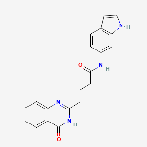 N-(1H-indol-6-yl)-4-(4-oxo-3,4-dihydroquinazolin-2-yl)butanamide