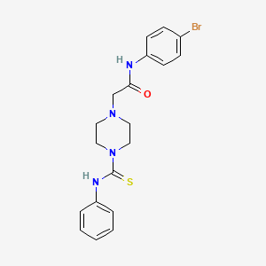 N-(4-bromophenyl)-2-[4-(phenylcarbamothioyl)piperazin-1-yl]acetamide