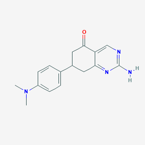 2-Amino-7-[4-(dimethylamino)phenyl]-6,7,8-trihydroquinazolin-5-one