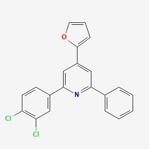 2-(3,4-Dichlorophenyl)-4-(furan-2-yl)-6-phenylpyridine