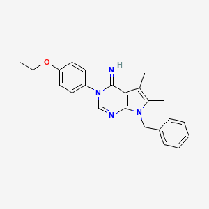 7-benzyl-3-(4-ethoxyphenyl)-5,6-dimethyl-3,7-dihydro-4H-pyrrolo[2,3-d]pyrimidin-4-imine