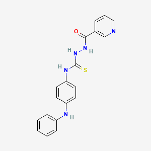 N-[4-(phenylamino)phenyl]-2-(pyridin-3-ylcarbonyl)hydrazinecarbothioamide