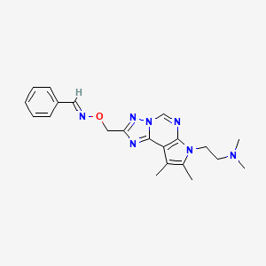 Benzaldehyde O~1~-({7-[2-(dimethylamino)ethyl]-8,9-dimethyl-7H-pyrrolo[3,2-E][1,2,4]triazolo[1,5-C]pyrimidin-2-YL}methyl)oxime