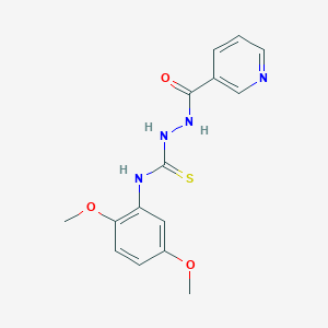 N-(2,5-dimethoxyphenyl)-2-(pyridin-3-ylcarbonyl)hydrazinecarbothioamide