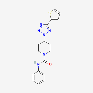 N-phenyl-4-[5-(thiophen-2-yl)-2H-tetrazol-2-yl]piperidine-1-carboxamide