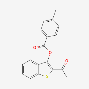 2-Acetyl-1-benzothiophen-3-yl 4-methylbenzoate