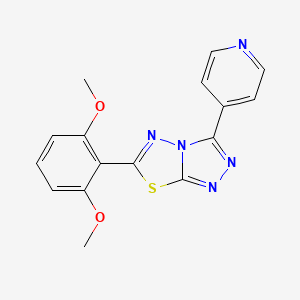 6-(2,6-Dimethoxyphenyl)-3-(pyridin-4-yl)[1,2,4]triazolo[3,4-b][1,3,4]thiadiazole