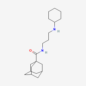 N~1~-[3-(Cyclohexylamino)propyl]-1-adamantanecarboxamide