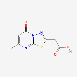 2-(7-Methyl-5-oxo-5H-[1,3,4]thiadiazolo[3,2-a]pyrimidin-2-yl)acetic acid hydrochloride