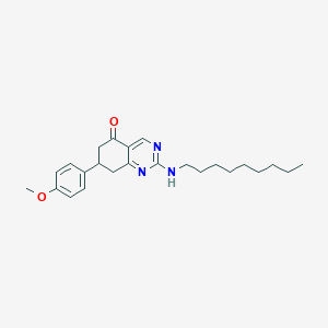 molecular formula C24H33N3O2 B10863719 7-(4-methoxyphenyl)-2-(nonylamino)-7,8-dihydroquinazolin-5(6H)-one 