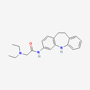 molecular formula C20H25N3O B10863753 2-(Diethylamino)-N~1~-(10,11-dihydro-5H-dibenzo[B,F]azepin-3-YL)acetamide 