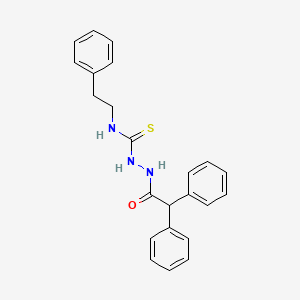 molecular formula C23H23N3OS B10863763 2-(diphenylacetyl)-N-(2-phenylethyl)hydrazinecarbothioamide 