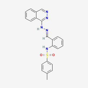 molecular formula C22H19N5O2S B10863781 4-methyl-N-(2-{(E)-[2-(phthalazin-1-yl)hydrazinylidene]methyl}phenyl)benzenesulfonamide 