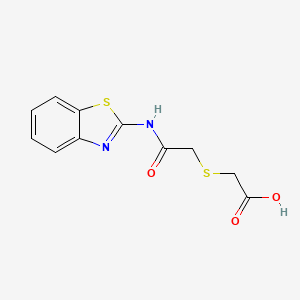 2-((2-(Benzo[d]thiazol-2-ylamino)-2-oxoethyl)thio)acetic acid