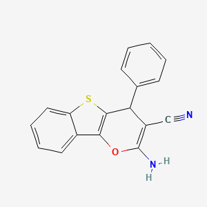 2-amino-4-phenyl-4H-[1]benzothieno[3,2-b]pyran-3-carbonitrile