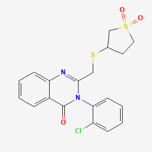 3-(2-chlorophenyl)-2-{[(1,1-dioxidotetrahydrothiophen-3-yl)sulfanyl]methyl}quinazolin-4(3H)-one