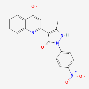 3-methyl-1-(4-nitrophenyl)-4-(4-oxo-1,4-dihydroquinolin-2-yl)-1H-pyrazol-5-olate