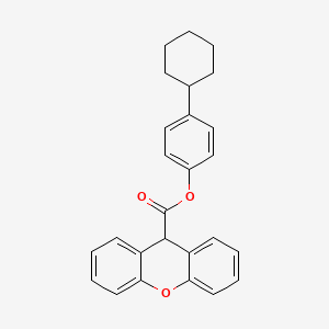 4-cyclohexylphenyl 9H-xanthene-9-carboxylate