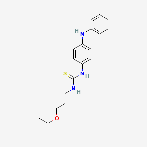 molecular formula C19H25N3OS B10864076 1-[4-(Phenylamino)phenyl]-3-[3-(propan-2-yloxy)propyl]thiourea 