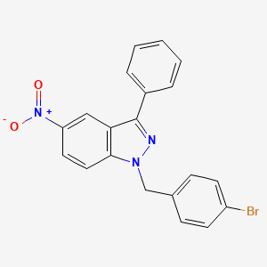 1-(4-bromobenzyl)-5-nitro-3-phenyl-1H-indazole