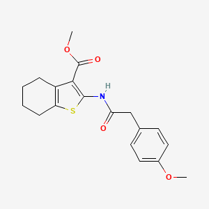 Methyl 2-(2-(4-methoxyphenyl)acetamido)-4,5,6,7-tetrahydrobenzo[b]thiophene-3-carboxylate