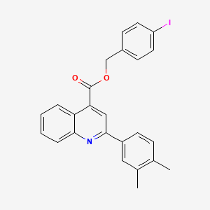 4-Iodobenzyl 2-(3,4-dimethylphenyl)quinoline-4-carboxylate