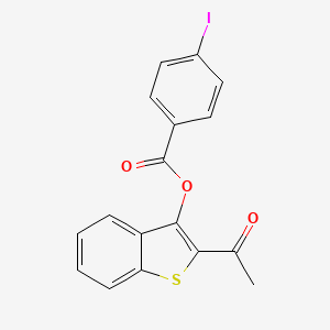 2-Acetyl-1-benzothiophen-3-yl 4-iodobenzoate