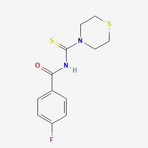 4-fluoro-N-(thiomorpholin-4-ylcarbonothioyl)benzamide