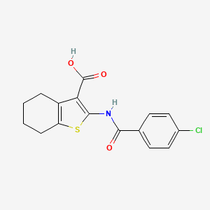 2-[(4-Chlorobenzoyl)amino]-4,5,6,7-tetrahydro-1-benzothiophene-3-carboxylic acid