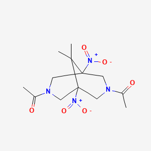 3,7-Diazabicyclo[3.3.1]nonane, 3,7-diacetyl-9,9-dimethyl-1,5-dinitro-