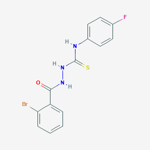 2-[(2-bromophenyl)carbonyl]-N-(4-fluorophenyl)hydrazinecarbothioamide