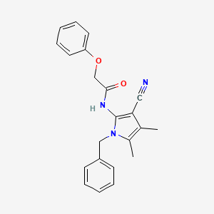 N-(1-benzyl-3-cyano-4,5-dimethyl-1H-pyrrol-2-yl)-2-phenoxyacetamide