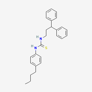 molecular formula C26H30N2S B10864364 1-(4-Butylphenyl)-3-(3,3-diphenylpropyl)thiourea 