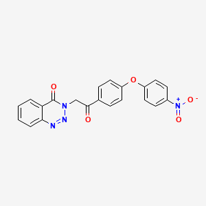 3-{2-[4-(4-nitrophenoxy)phenyl]-2-oxoethyl}-1,2,3-benzotriazin-4(3H)-one