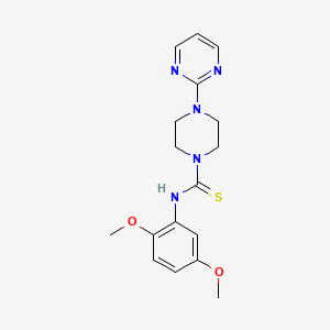 molecular formula C17H21N5O2S B10864396 N-(2,5-dimethoxyphenyl)-4-(pyrimidin-2-yl)piperazine-1-carbothioamide 