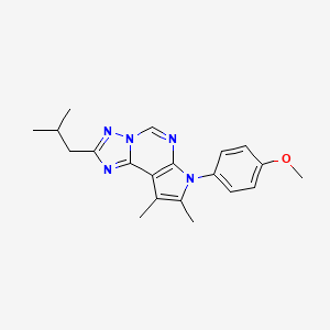 2-Isobutyl-7-(4-methoxyphenyl)-8,9-dimethyl-7H-pyrrolo[3,2-E][1,2,4]triazolo[1,5-C]pyrimidine