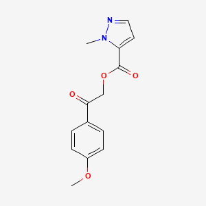 2-(4-methoxyphenyl)-2-oxoethyl 1-methyl-1H-pyrazole-5-carboxylate