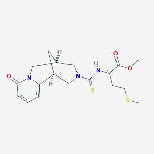 Methyl 4-(methylsulfanyl)-2-{[(6-oxo-7,11-diazatricyclo[7.3.1.0~2,7~]trideca-2,4-dien-11-YL)carbothioyl]amino}butanoate