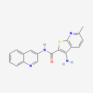 3-amino-6-methyl-N-(quinolin-3-yl)thieno[2,3-b]pyridine-2-carboxamide