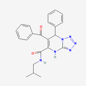 N-(2-methylpropyl)-7-phenyl-6-(phenylcarbonyl)-4,7-dihydrotetrazolo[1,5-a]pyrimidine-5-carboxamide